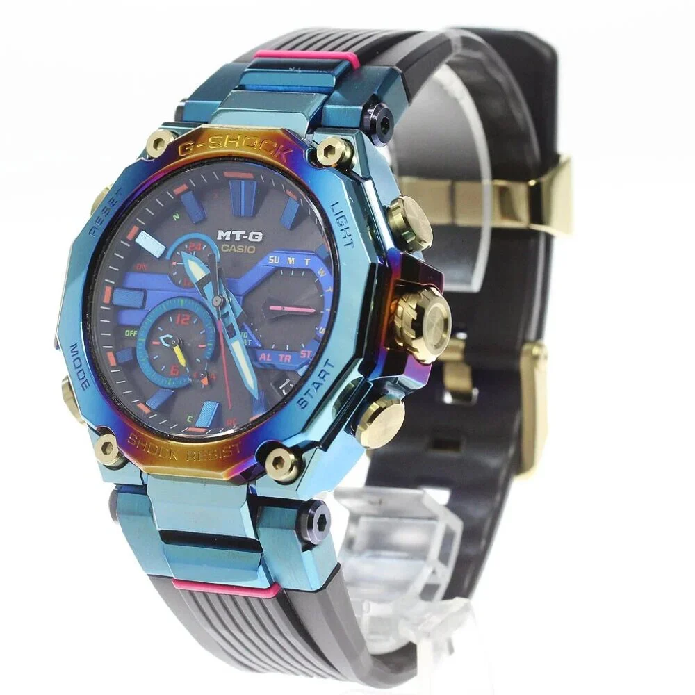 CASIO MT-G Blue Phoenix MTG- Solar Powered Radio Men's Watch_861339